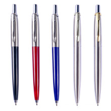 Ballpoint Pen Metal Materiall Press Style Ball Pens For School Office Writing Point 1.0mm Ink Color Black Blue